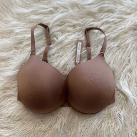 Skims Ultimate Push up Plunge Bra Sienna Size 34DDD - Picture 2 of 10